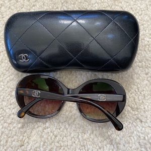 Chanel sunglasses in brown gradient
